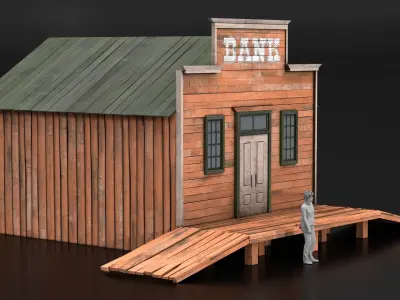 West Wild Home 02 Low-poly 3D model