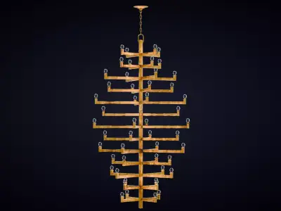 Andre Grande Chandelier Low-poly 3D model
