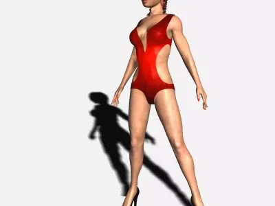 Alexa Rigged Character Low-poly 3D model