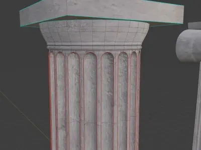 Greek Columns Pack 3D model