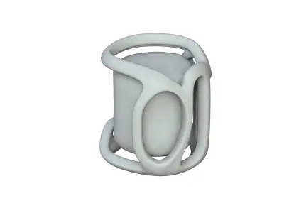 SciFi Shape Object Low Poly  Low-poly 3D model