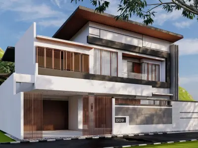 MInimalist house design 3D print model