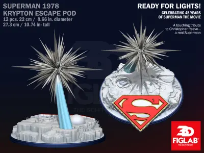 SUPERMAN THE MOVIE - KRYPTON ESCAPE POD 3D model