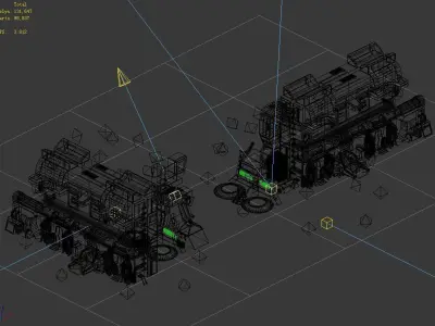 Machinery - Wall - Operating Wall 01 3D model