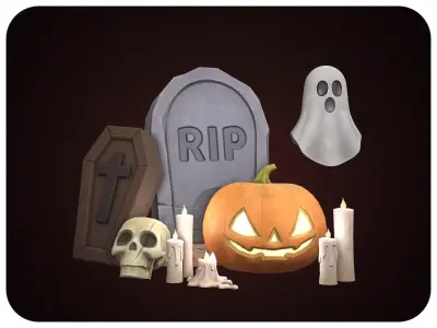 Stylized Halloween Props Pack