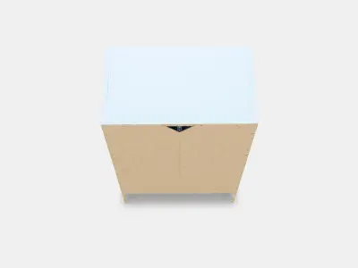 BAGGEBO Cupboard with doors Low-poly 3D model