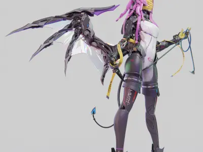 Lilith Mecha Succubus - Project Files 3D model