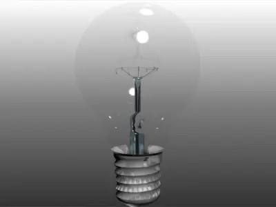 light bulb 99mm 3D model