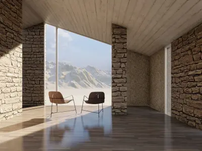 Modern Mediterranean House - Karst House 3D model