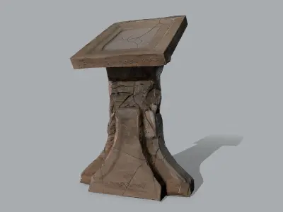 lectern Low-poly 3D model
