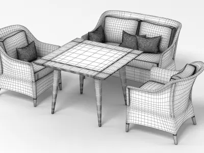 Dedon Summerland Set 3D model