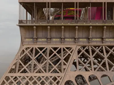 Eiffel Tower High detailed 3D model 3D model