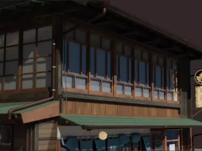 Japanese Cafe 3D model