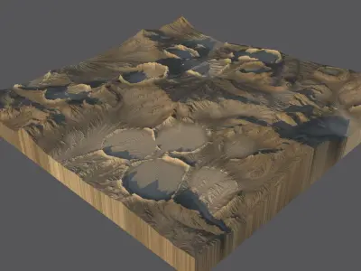 Moon Surface 3D model