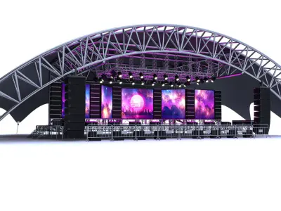Concert Scene 02 3D model