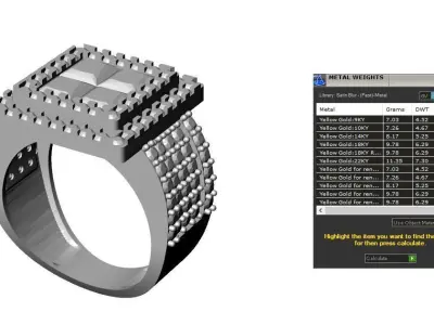 Jewelry ring  373 3D print model