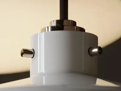 NEMO WHITE GLASS PENDANT By Mitzi 3D model