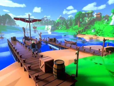 Vikings Low-poly 3D model purchase