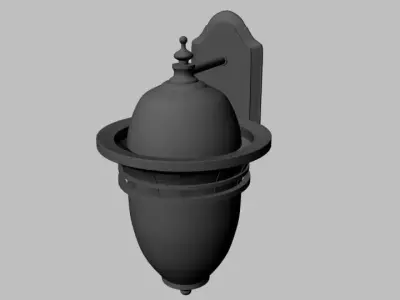 Light Fixture Low Poly Low-poly 3D model