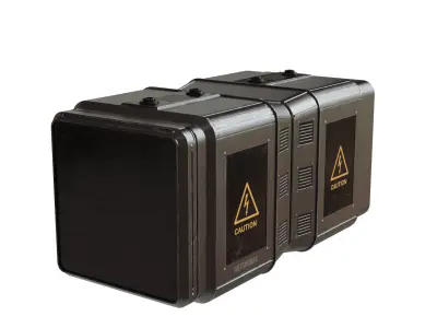 Sci-Fi Battery Low-poly 3D model purchase