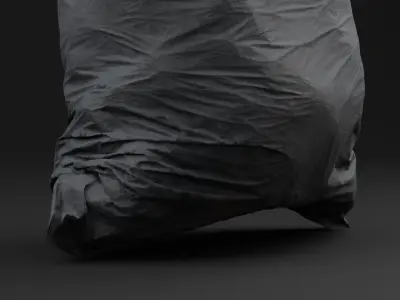 Plastic Garbage Bag 3D model