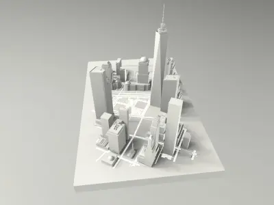 One World Trade Center New York City 3D model