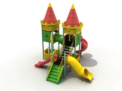  3D Metal Concept Playground 054 3D model
