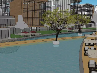 Modern City Block -A3 3D model