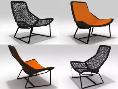 Maia Lounge Chair 3D model
