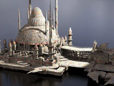 Drake Dragon Temple 3D  3D model