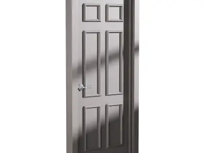 Modern entrance door 87 3D model