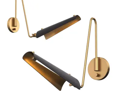 Osorio 4-in Wall Vanity Light 3D model