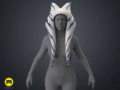 Ahsokas Lekku Mold - Star Wars Rebels 3D print model