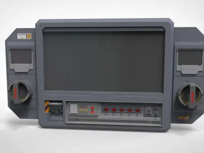 Dashboard 4 sci fi 3D model