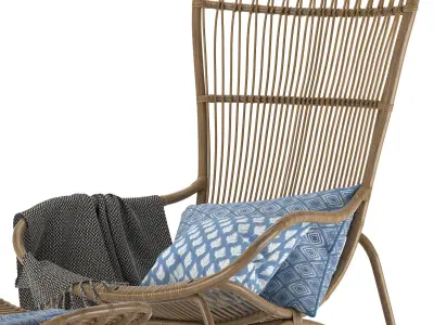 monet high back chair 3D model