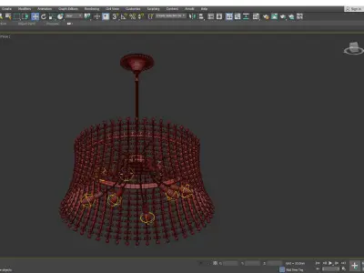 Serafina Large Chandelier Low-poly 3D model