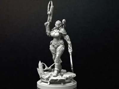 LADY DOOM Souvenire Figure 3D print model