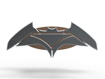 Burn mark from the game Batman Arkham Knight 3D print model