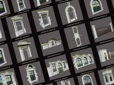 Building Elemants Set 3D model