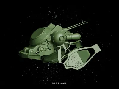 Sci-Fi Spaceship Bundle 3D Model Pack