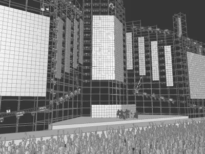 Concert Stage Arena 3D model