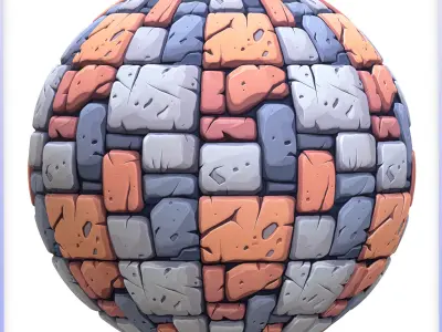 Stylized Stone Floor Seamless Texture Texture 5