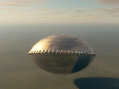 UFO or Alien Building 3D model