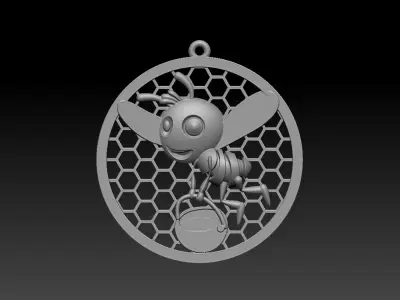 Bee pendant 3D print model order