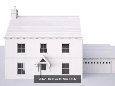 British House Galley Common Collection 3D Model Pack