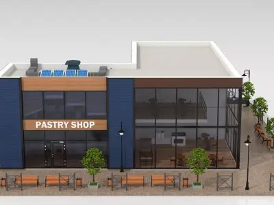 Commercial Complex Building 3D model