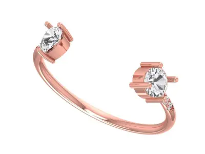 Women Light Weight Band Ring 3D print model 26