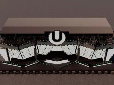 Ultra Music Festival 2019 Stage 3D model