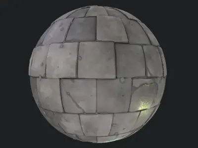 Stylized Floor Tiles Material 01 Texture