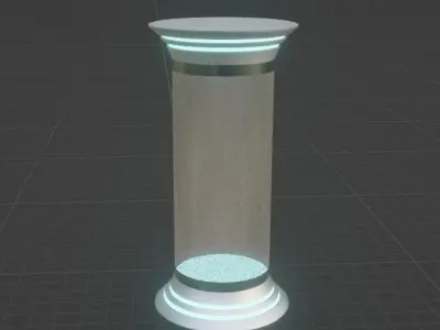 Capsule  Low-poly 3D model